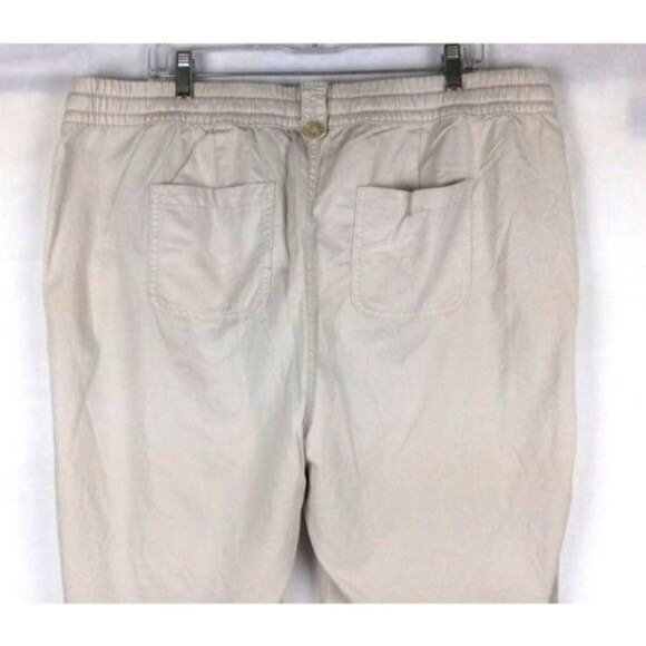 Torrid Beige Drawstring Wide Leg  High Rise Pants Plus Size 24 NEW - Picture 8 of 11